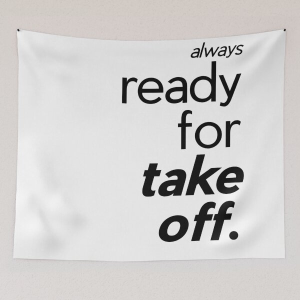 Item preview, Always Ready for Take Off – Aviation Graphic Tee designed and sold by Aviator’s Gallery.