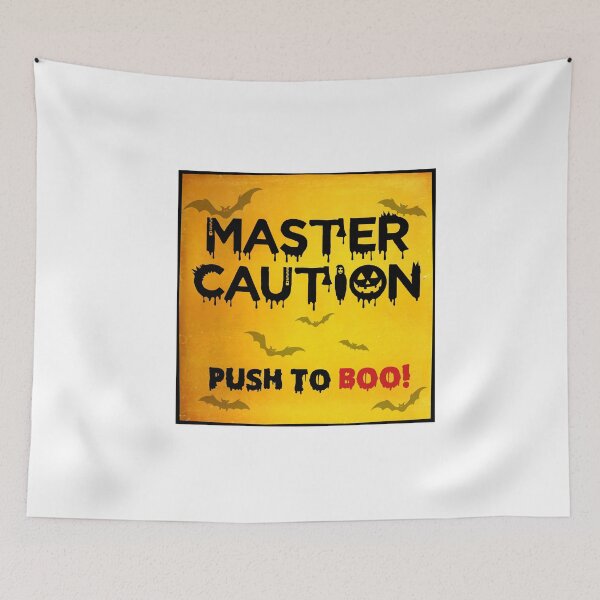 Item preview, Master Warning, Push to Boo! – Halloween Aviation Design designed and sold by Aviator’s Gallery.
