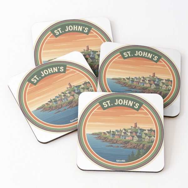 Item preview, St. John's: Rustic Atlantic Coast Emblem designed and sold by XploreNA.