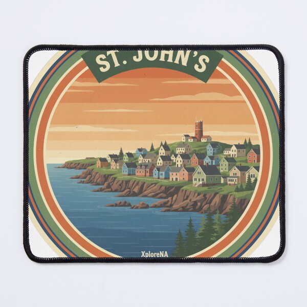 Item preview, St. John's: Rustic Atlantic Coast Emblem designed and sold by XploreNA.