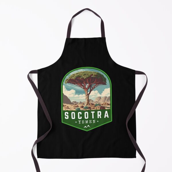 Item preview, Socotra Island in Yemen, Retro Travel Art Emblem designed and sold by MaateoDesign.