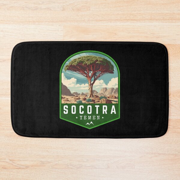 Item preview, Socotra Island in Yemen, Retro Travel Art Emblem designed and sold by MaateoDesign.