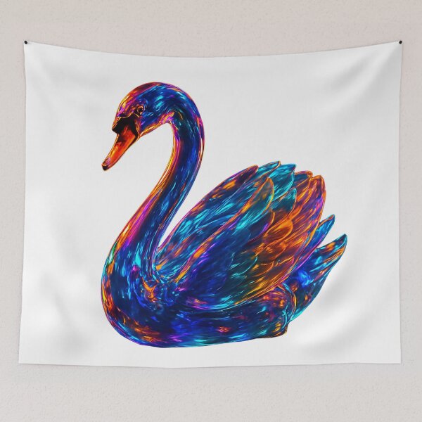 Item preview, Wonderful Swan – Unique Art designed and sold by GloriousArtSKD.