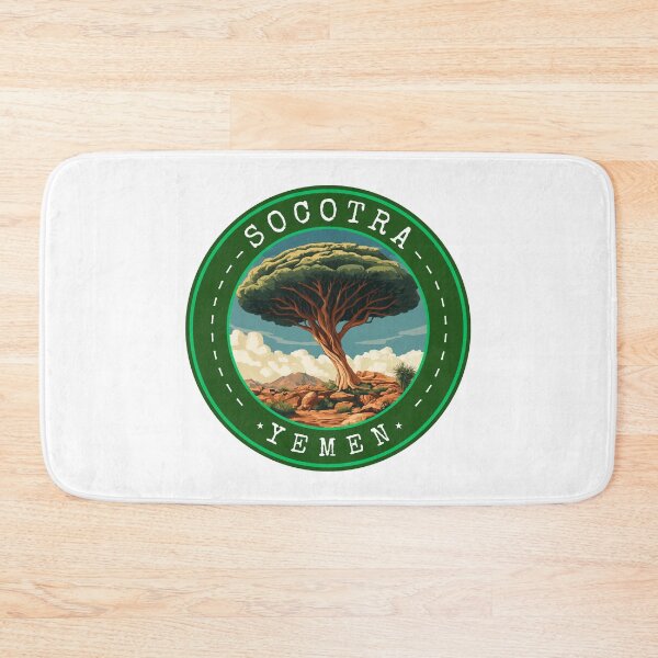 Item preview, Socotra Island in Yemen, Vintage Travel Art Circle Emblem designed and sold by MaateoDesign.
