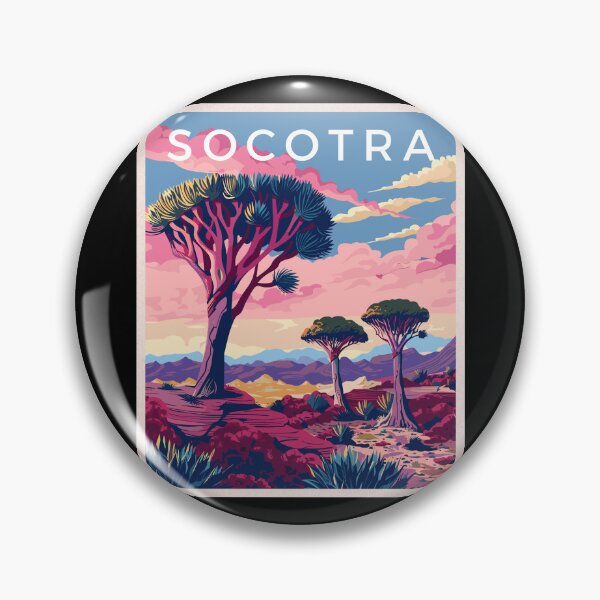 Item preview, Socotra in Yemen Vintage Art Travel Landscape designed and sold by MaateoDesign.