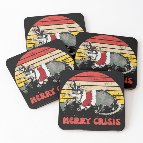 Item preview, Merry Crisis santa claus opossum designed and sold by BASKF.