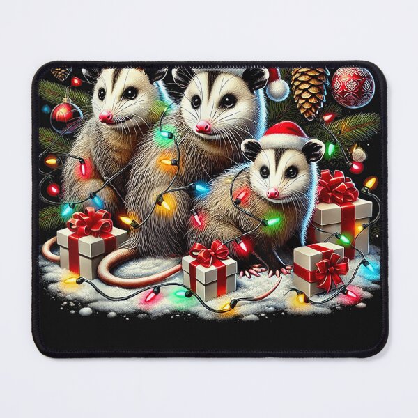 Item preview, Merry Crisis santa claus opossum designed and sold by BASKF.