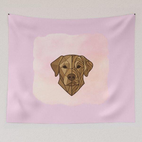 Item preview,  “Geometric Dog Portrait – Polygon Labrador dog art” designed and sold by GeoWild Designs.