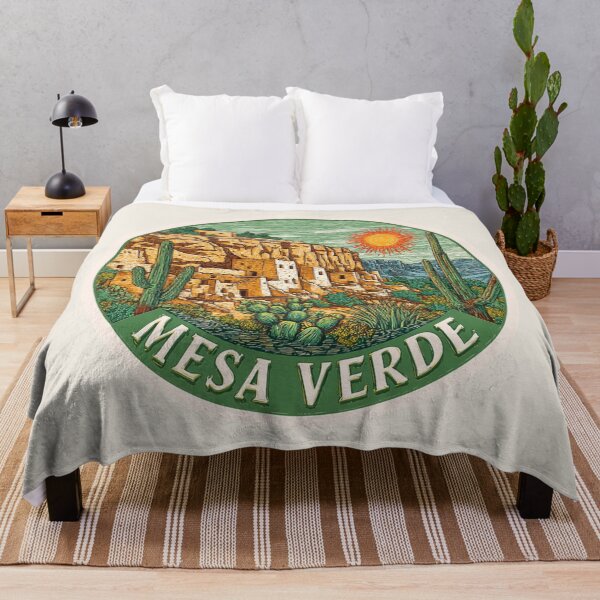 Item preview, Mesa Verde National Park Vintage Travel Sticker - Retro Cliff Dwellings & Desert Sun designed and sold by Blurbean.