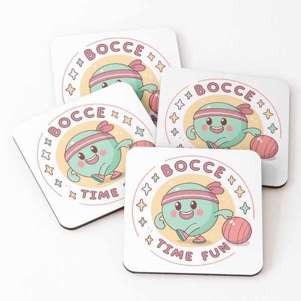 Item preview, Cute Cartoon Bocce Ball – “Bocce Time Fun”  designed and sold by VividOrganica.