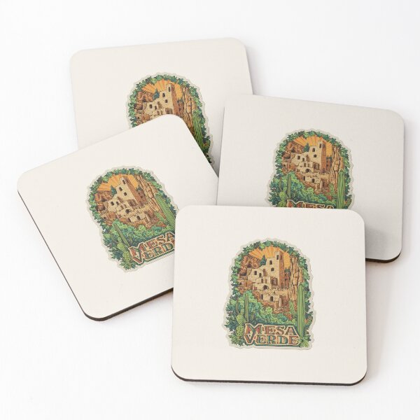 Item preview, Mesa Verde National Park Vintage Travel Sticker - Retro Cliff Dwellings & Desert Sun designed and sold by Blurbean.