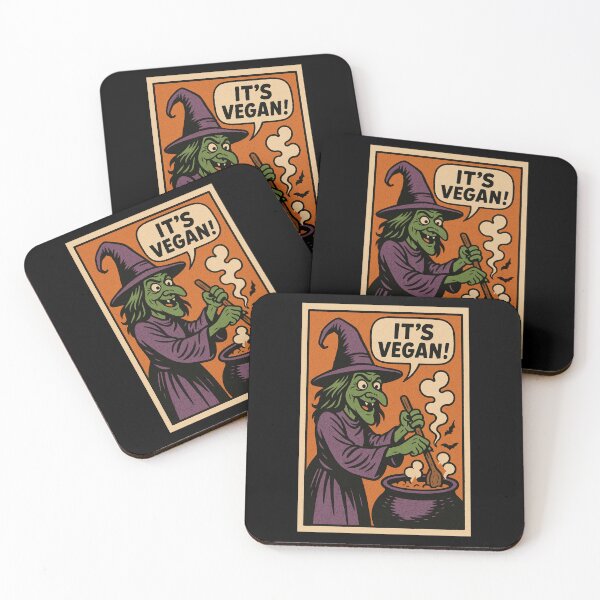 Item preview, Retro 1960s Comic Halloween Horror Art- Witch Cauldron Vegan designed and sold by JacobKAurumhead.