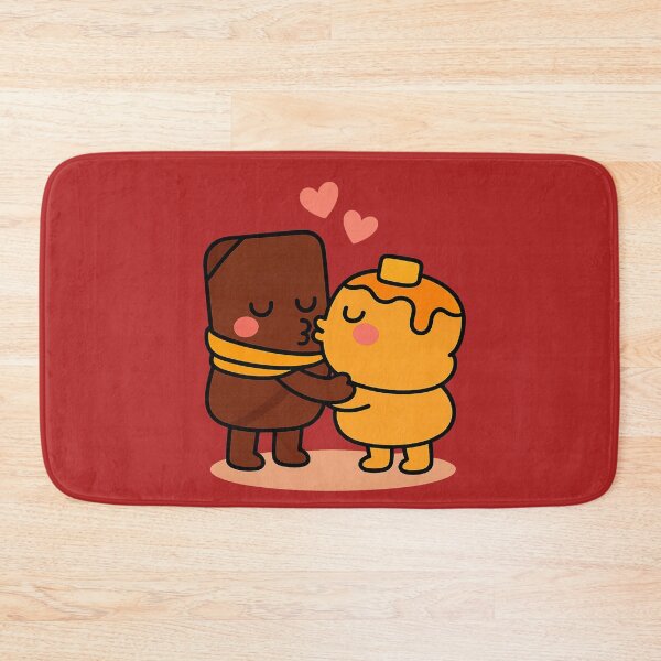 Item preview, Cute Couple Kiss Cartoon Romantic Love Design for Couples designed and sold by FreshVibe Prints.
