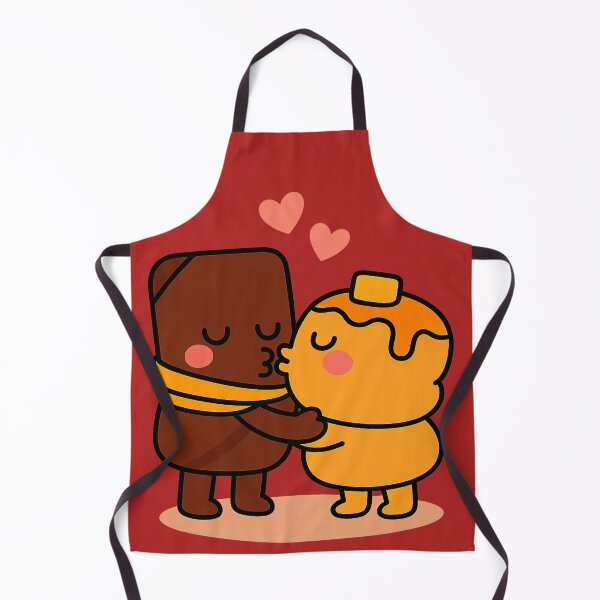Item preview, Cute Couple Kiss Cartoon Romantic Love Design for Couples designed and sold by FreshVibe Prints.