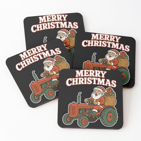 Item preview, Christmas Tractor Santa designed and sold by TomFrontierArt.