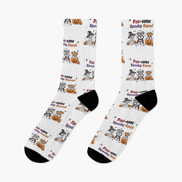 Item preview, Pawsome Spooky Squad – Cute Miniature Schnauzer Halloween designed and sold by The Real Life Symphony.