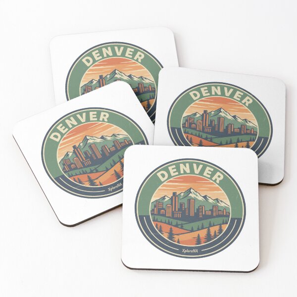 Item preview,  Denver: Rustic Mountain Cityscape Emblem designed and sold by XploreNA.