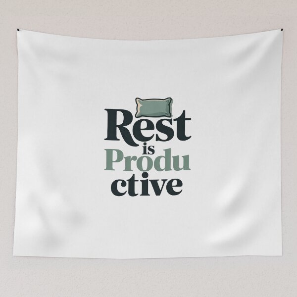 Item preview, Rest is Productive - World Mental Health Day designed and sold by Enea Kelo.