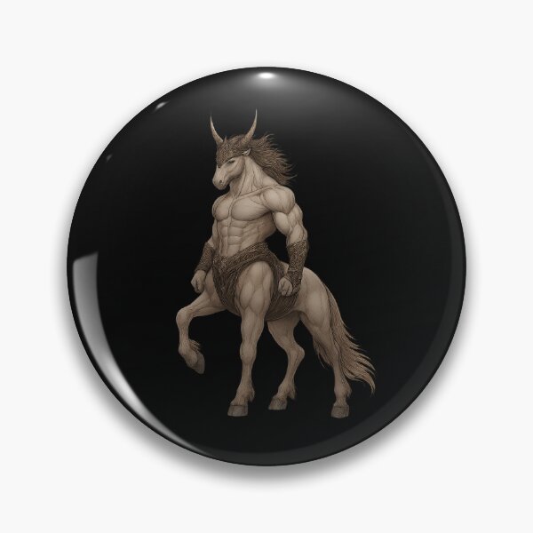 Item preview, Horned Centaur King in Regal Warrior Pose designed and sold by Daagath.