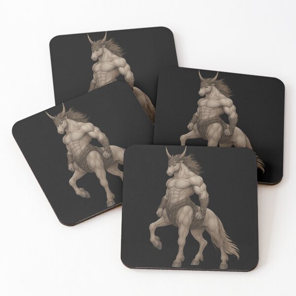 Item preview, Horned Centaur King in Regal Warrior Pose designed and sold by Daagath.