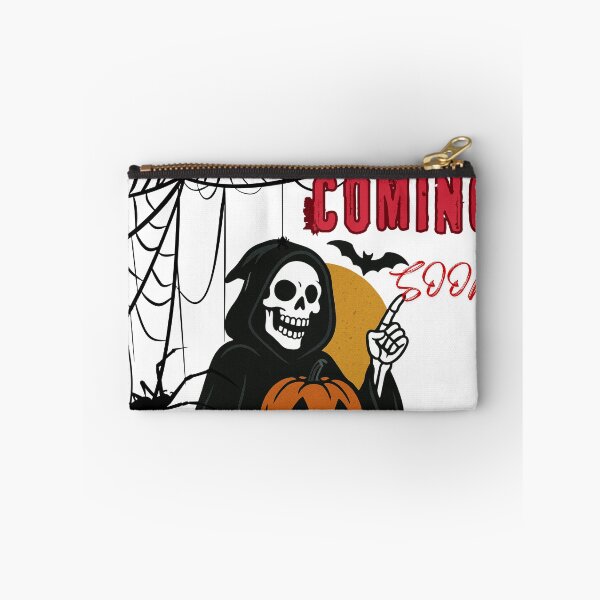 Item preview, Halloween skeleton with pumpkin, moon and bats – I’m Coming Soon Horror Design designed and sold by ParaSiempreS.