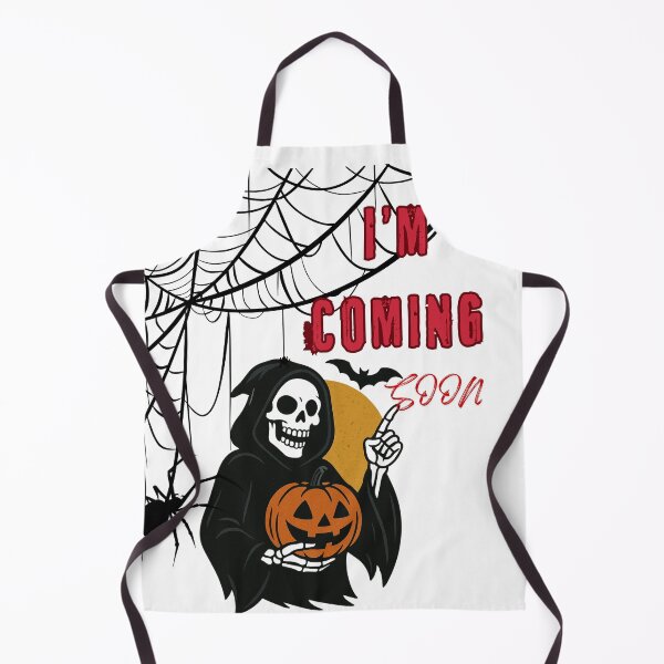 Item preview, Halloween skeleton with pumpkin, moon and bats – I’m Coming Soon Horror Design designed and sold by ParaSiempreS.