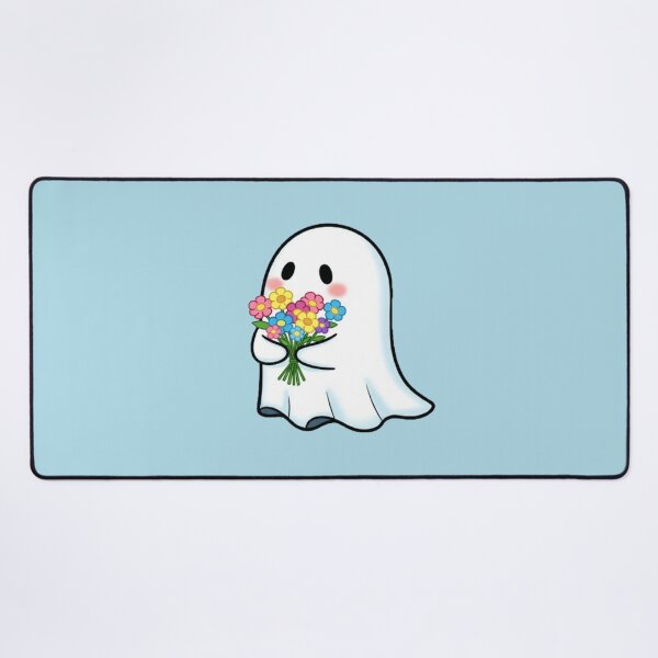 Item preview, Cute Ghost with Flowers designed and sold by Mayverse.