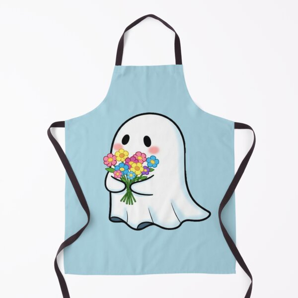 Item preview, Cute Ghost with Flowers designed and sold by Mayverse.
