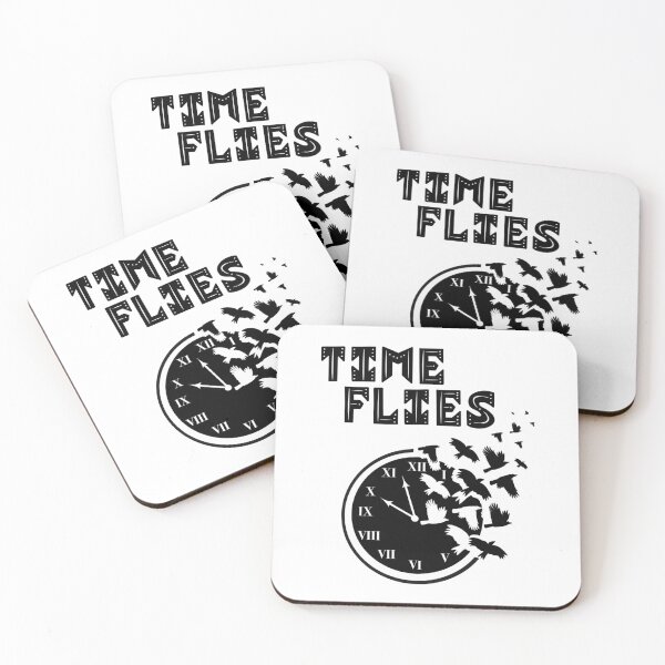 Item preview, Time Flies - Hand Drawn Birds Design for Light Backgrounds designed and sold by nomadraconteur.