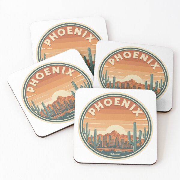 Item preview, Phoenix: Rustic Desert Cityscape Emblem designed and sold by XploreNA.