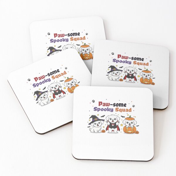 Item preview, Pawsome Spooky Squad – Cute Maltese Halloween designed and sold by The Real Life Symphony.