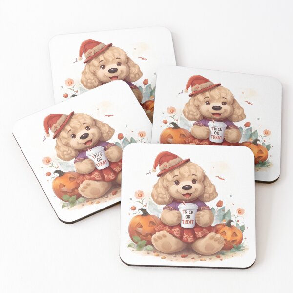 Item preview, Adorable Halloween Goldendoodle designed and sold by Kedspicedesign.