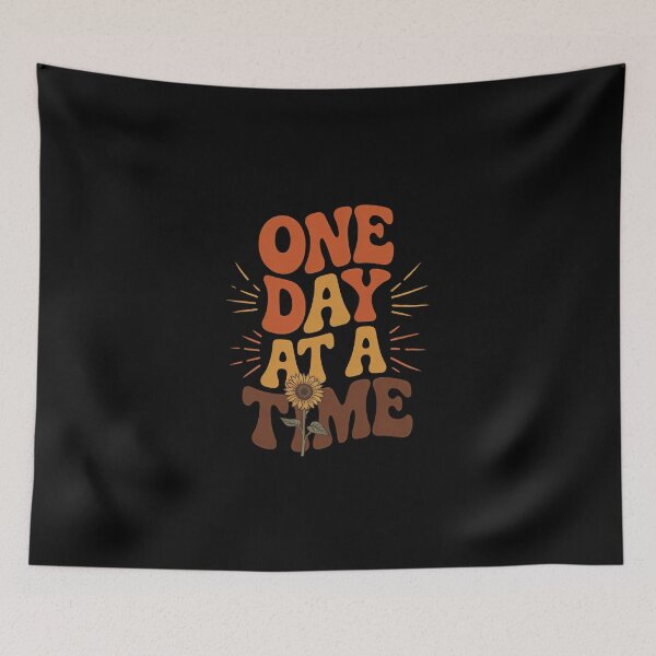 Item preview, One Day at a Time - World Mental Health Day designed and sold by Enea Kelo.