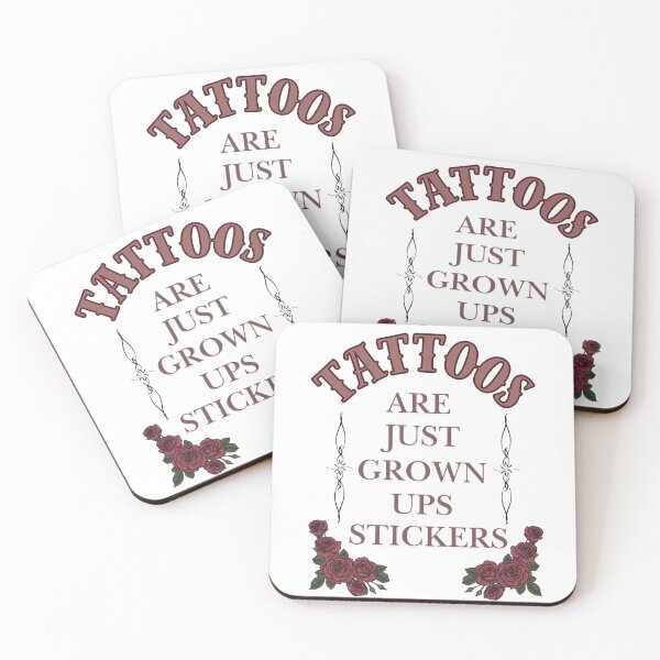 Item preview, Tattoos are just grown ups stickers designed and sold by TaraPen.