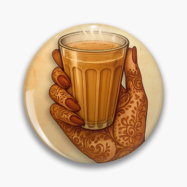 Item preview, Chai Is My Kind of Therapy | Vintage Indian Masala Tea & Henna Poster designed and sold by The Uphaar Store.
