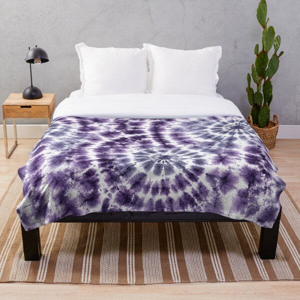 Artikelvorschau, Lila Tie-Dye-Spirale – Retro Boho Psychedelic Muster entworfen und verkauft von Rechtop.