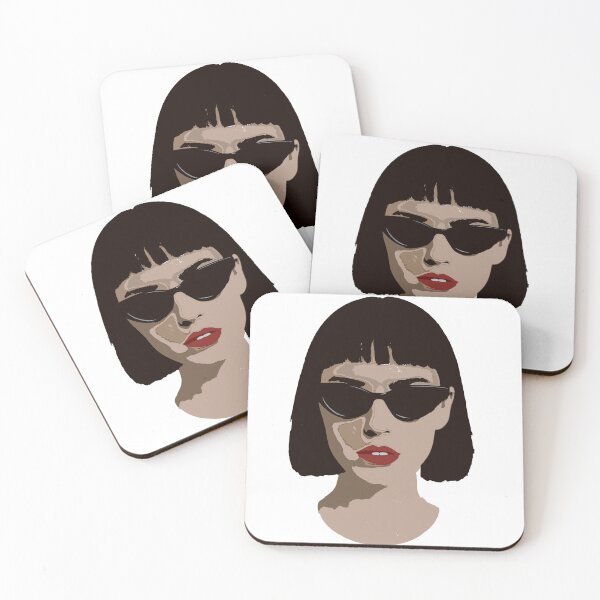 Item preview, Bold Black Hair, Red Lips Icon. designed and sold by dakotii.
