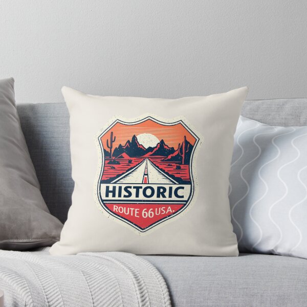 Item preview, Route 66 Vintage Travel Sticker - Historic USA Highway & Desert Road designed and sold by Blurbean.