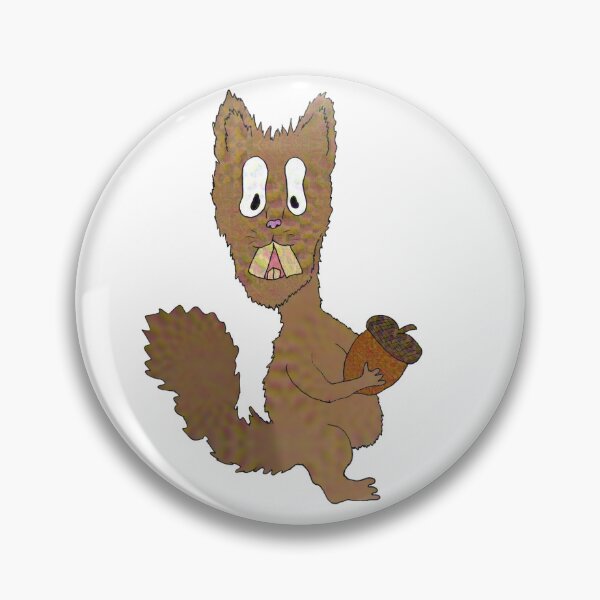 Item preview, Hand drawn cartoon squirrel with acorn  designed and sold by ThePlantGoblin.