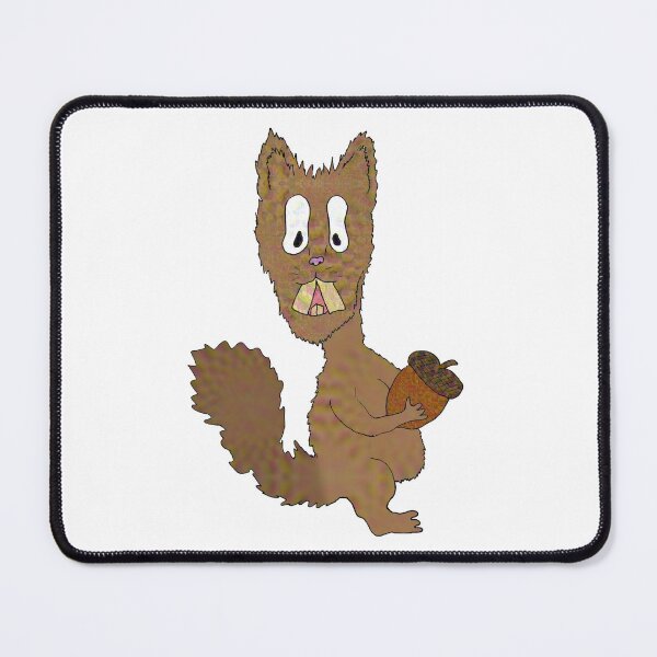 Item preview, Hand drawn cartoon squirrel with acorn designed and sold by ThePlantGoblin.