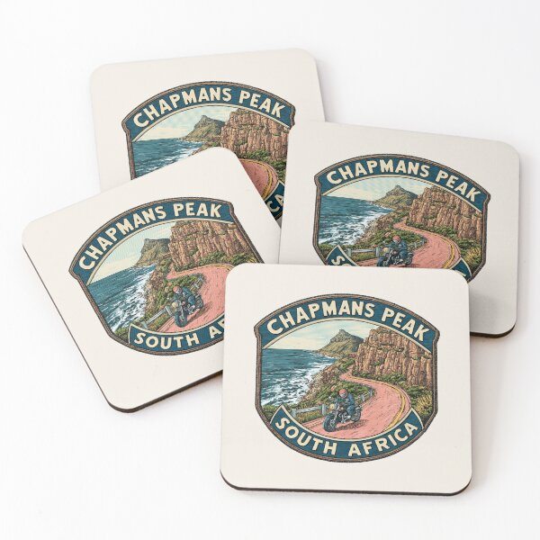 Item preview, Chapman’s Peak South Africa Vintage Travel Sticker - Retro Coastal Road & Ocean View designed and sold by Blurbean.