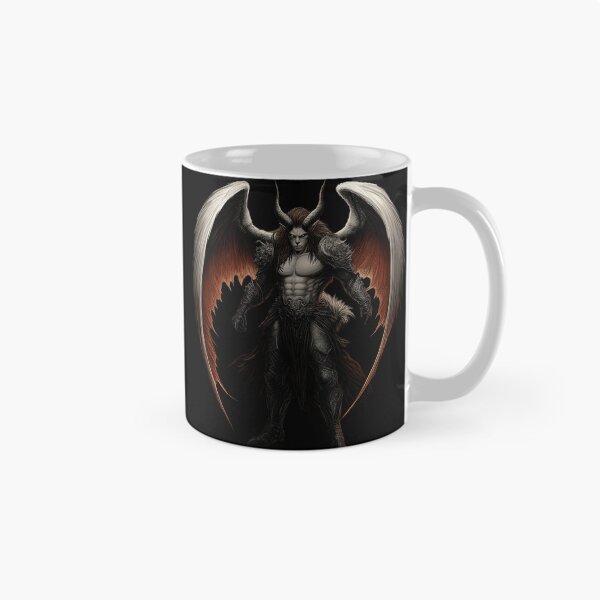Item preview, Fallen Angel Demon with Horns and Fiery Wings designed and sold by Daagath.