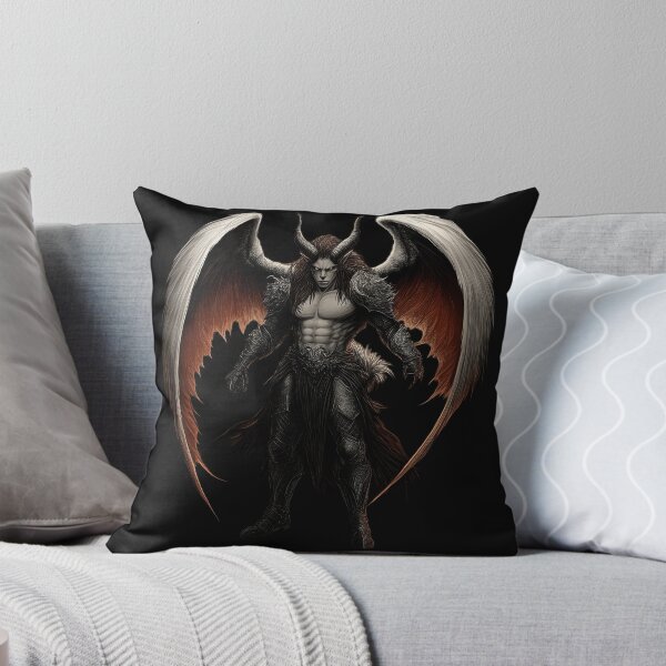Item preview, Fallen Angel Demon with Horns and Fiery Wings designed and sold by Daagath.