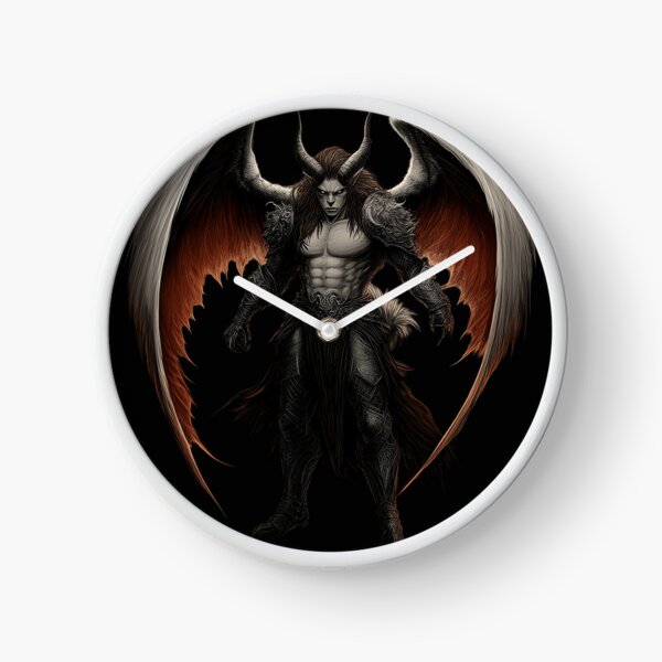 Item preview, Fallen Angel Demon with Horns and Fiery Wings designed and sold by Daagath.