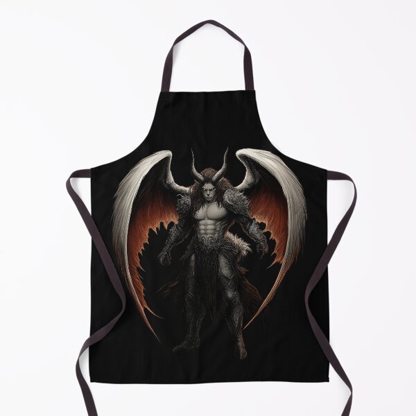 Item preview, Fallen Angel Demon with Horns and Fiery Wings designed and sold by Daagath.