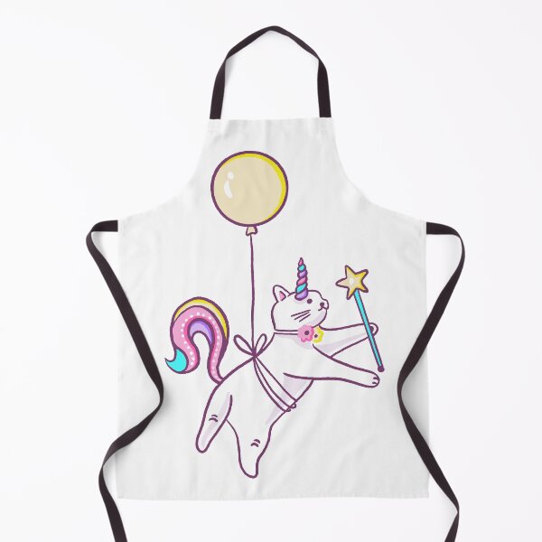 Item preview, Unicorn Cat Flying with Balloon designed and sold by Farissa Designs.