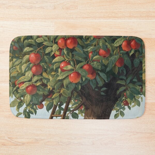 Item preview, Apple Tree Harvest – Cottagecore Orchard Scene designed and sold by Deezyned.