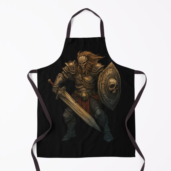 Item preview, Undead Skull Knight with Sword and Shield of Death designed and sold by Daagath.