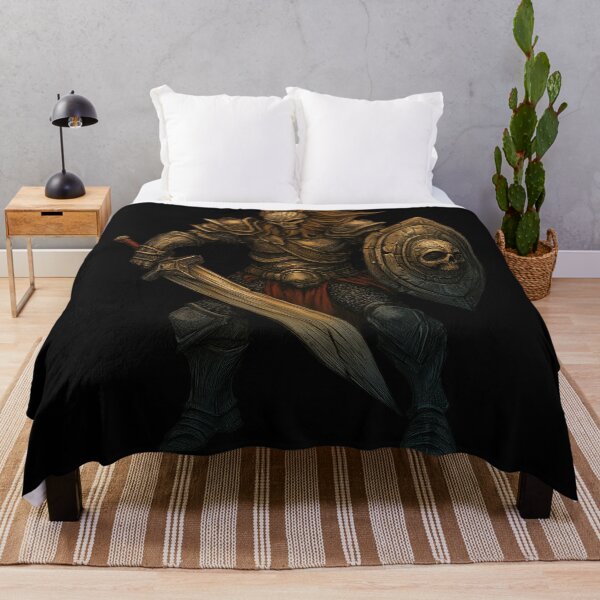Item preview, Undead Skull Knight with Sword and Shield of Death designed and sold by Daagath.
