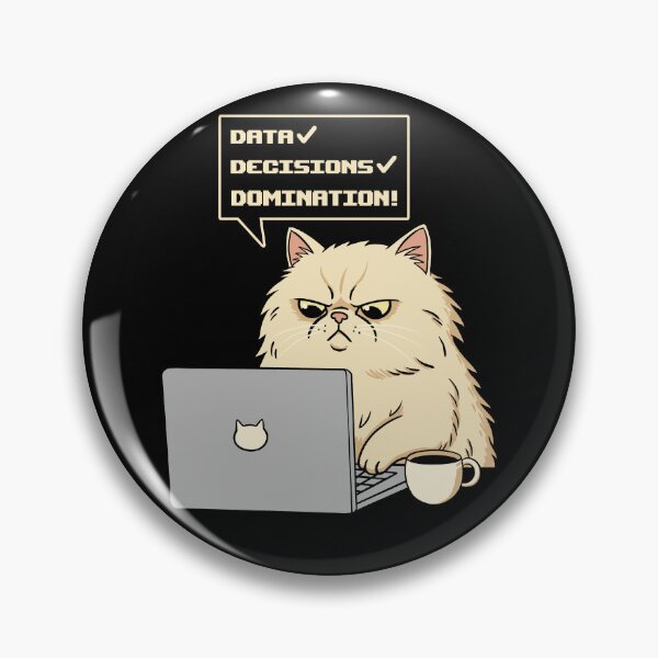 Item preview, Data Decisions Domination for cat lovers  designed and sold by sachpica.
